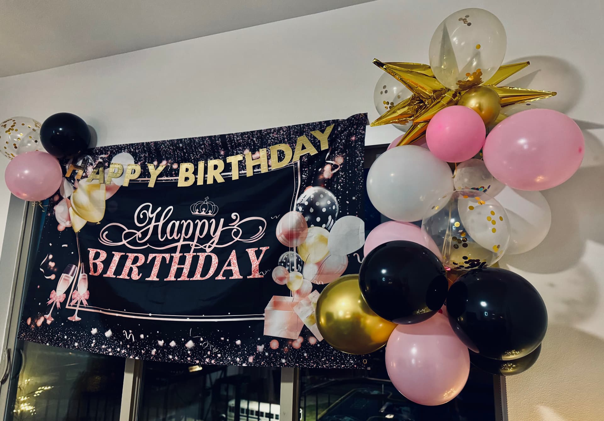 Birthday celebration with elegant decorations