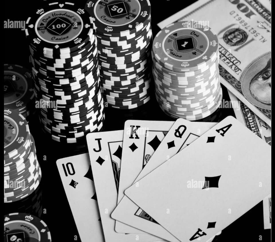 Poker chips, cards, and cash - the Vegas experience